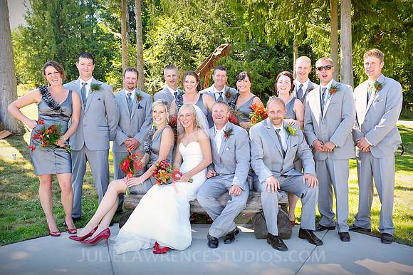 Olympic Peninsula Sequim wedding party