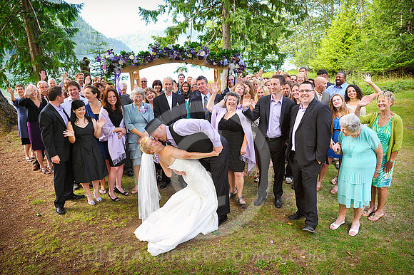 Olympic Peninsula NatureBridge OPI wedding on Lake Crescent