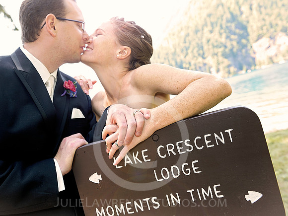 July 2011 wedding at Lake Crescent Lodge