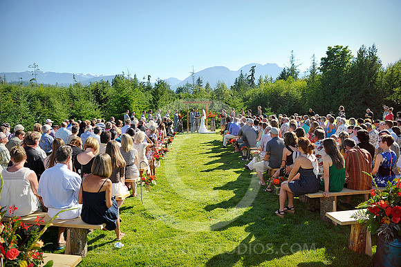 Olympic Peninsula Sequim wedding ceremony